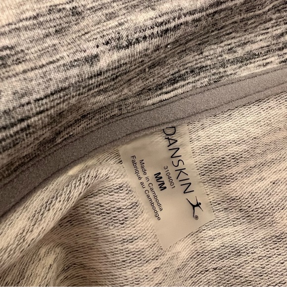 Danskin wrap cardigan sweater heathered grey black white button up versatile - Picture 9 of 10